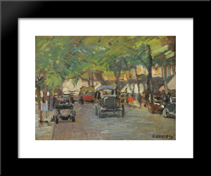 Cheltenham Promenade 20x24 Black Modern Wood Framed Art Print Poster by Davies, David