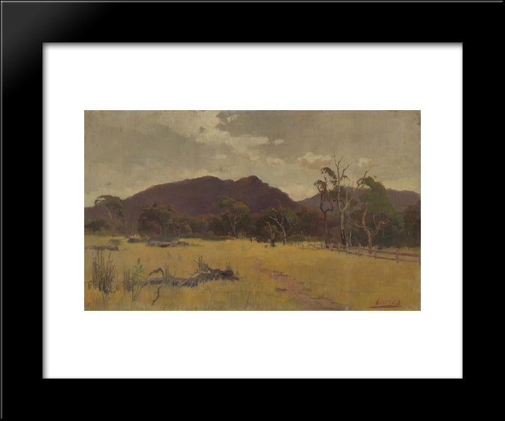 Landscape 20x24 Black Modern Wood Framed Art Print Poster by Davies, David