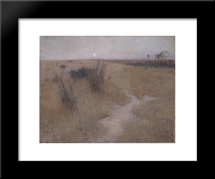 Moonrise 20x24 Black Modern Wood Framed Art Print Poster by Davies, David