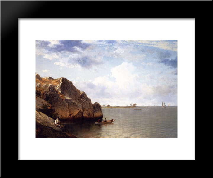 Near Noroton, Connecticut 20x24 Black Modern Wood Framed Art Print Poster by Johnson, David