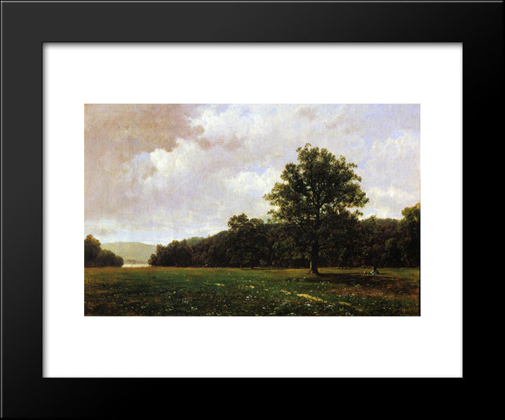 Ramapo Hills 20x24 Black Modern Wood Framed Art Print Poster by Johnson, David