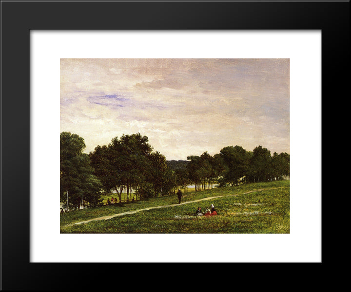 Study For Shark River 20x24 Black Modern Wood Framed Art Print Poster by Johnson, David