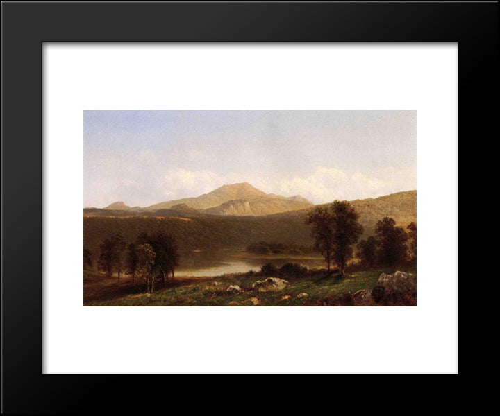 View Of Mt. Lafayette, New Hampshire 20x24 Black Modern Wood Framed Art Print Poster by Johnson, David