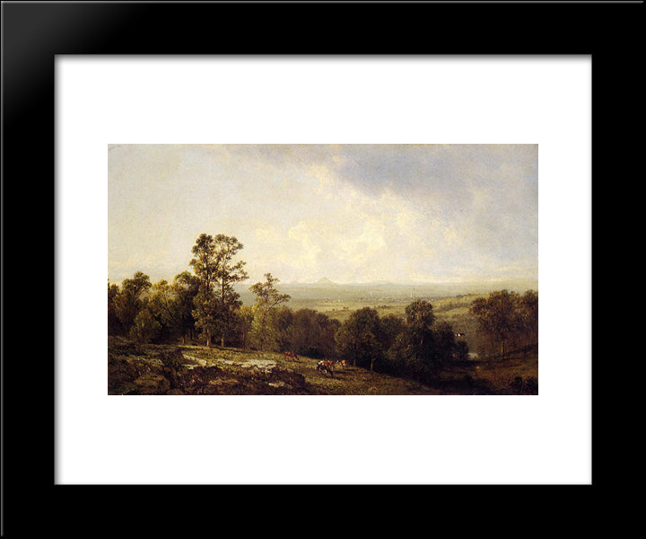 Warwick, Orange County, New York 20x24 Black Modern Wood Framed Art Print Poster by Johnson, David