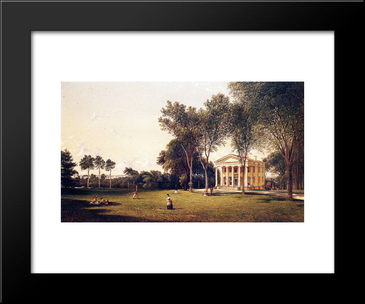 West Farms, The T. H. Faile Esq. Estate 20x24 Black Modern Wood Framed Art Print Poster by Johnson, David