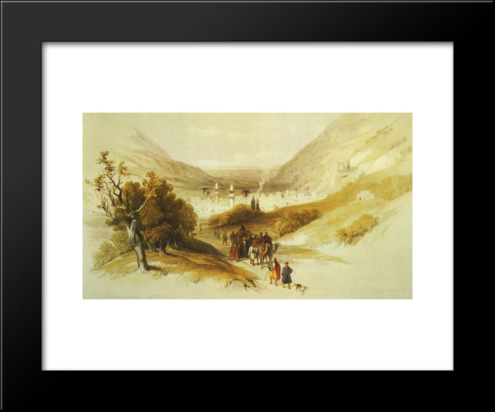 Nablus 20x24 Black Modern Wood Framed Art Print Poster by Roberts, David
