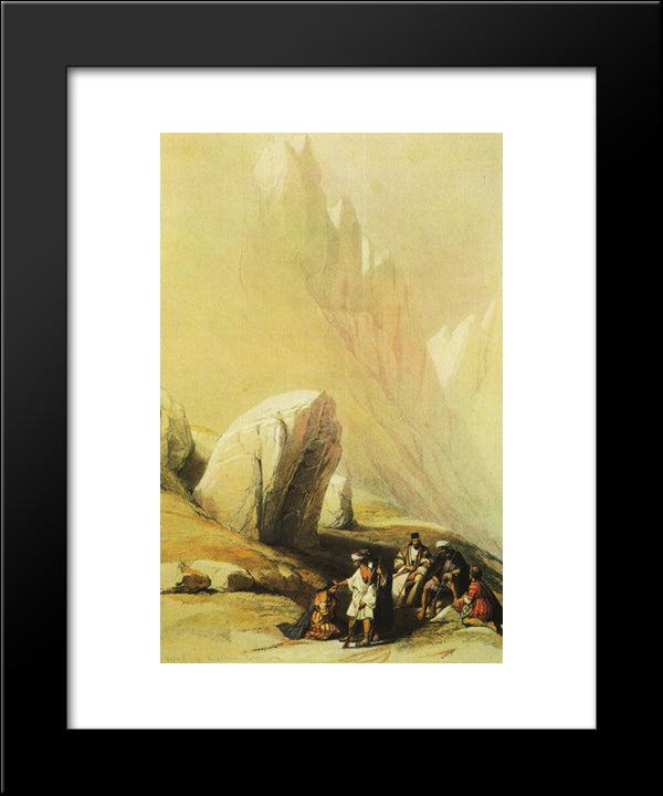 The Rock Of Moses 20x24 Black Modern Wood Framed Art Print Poster by Roberts, David