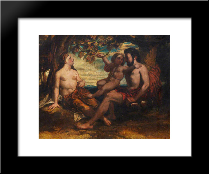 Mythological Group 20x24 Black Modern Wood Framed Art Print Poster by Scott, David