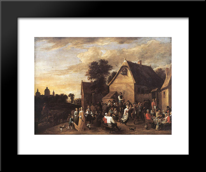Kermess 20x24 Black Modern Wood Framed Art Print Poster by Teniers the Younger, David