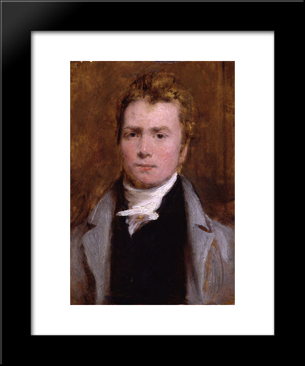 Self-Portrait 20x24 Black Modern Wood Framed Art Print Poster by Wilkie, David