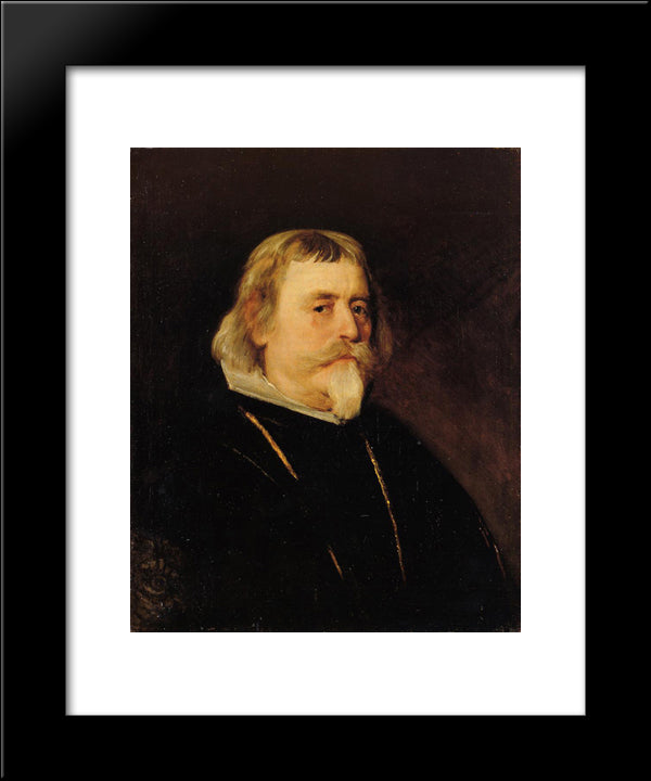 A Knight Of The Order Of Santiago 20x24 Black Modern Wood Framed Art Print Poster by Velazquez, Diego