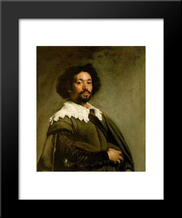 Juan De Pareja 20x24 Black Modern Wood Framed Art Print Poster by Velazquez, Diego