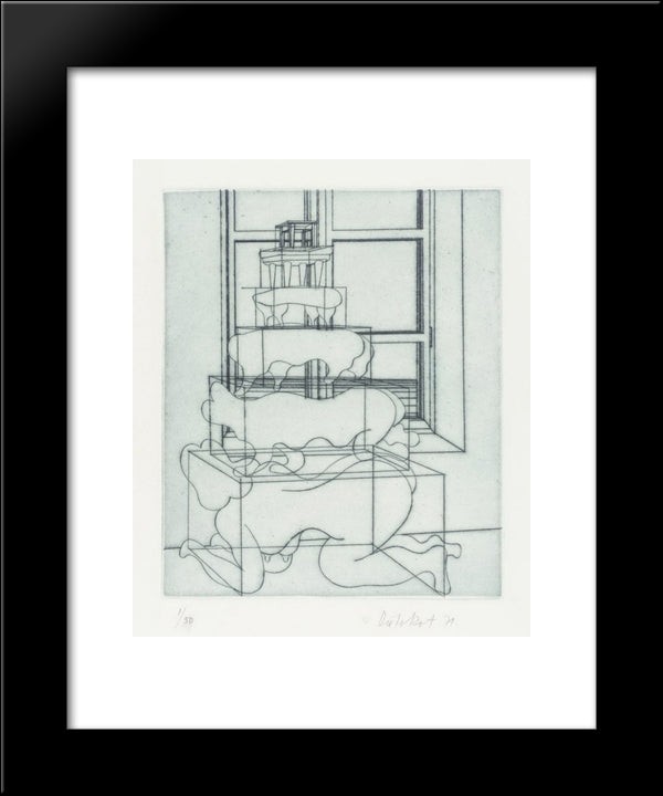 A Feminine Thought I 20x24 Black Modern Wood Framed Art Print Poster by Roth, Dieter