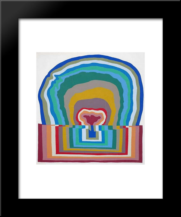 Doppelform 20x24 Black Modern Wood Framed Art Print Poster by Roth, Dieter