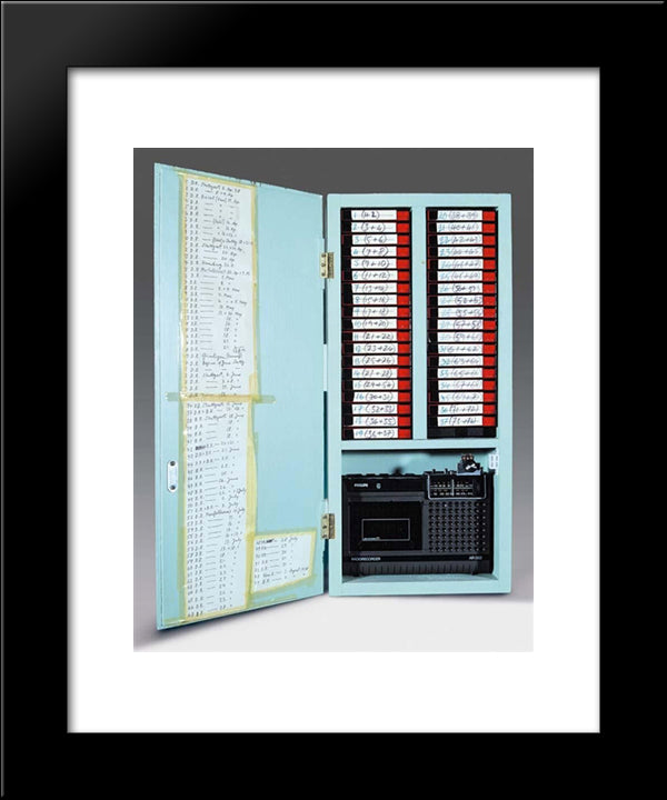 Lorelei, The Long Distance Sonata 20x24 Black Modern Wood Framed Art Print Poster by Roth, Dieter