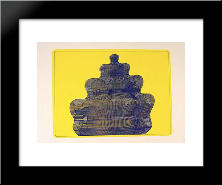 Torte In Der Sonne (Fancy - Cake In The Sun) 20x24 Black Modern Wood Framed Art Print Poster by Roth, Dieter