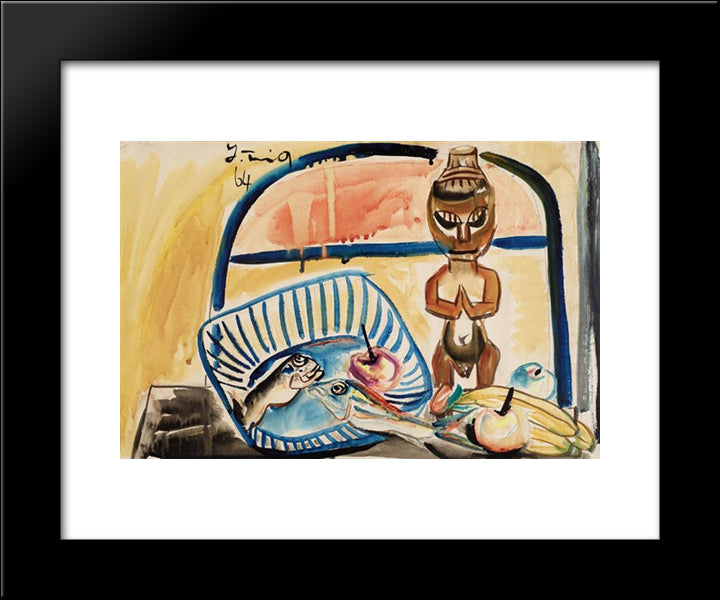 Still Life 20x24 Black Modern Wood Framed Art Print Poster by Yanyong, Ding