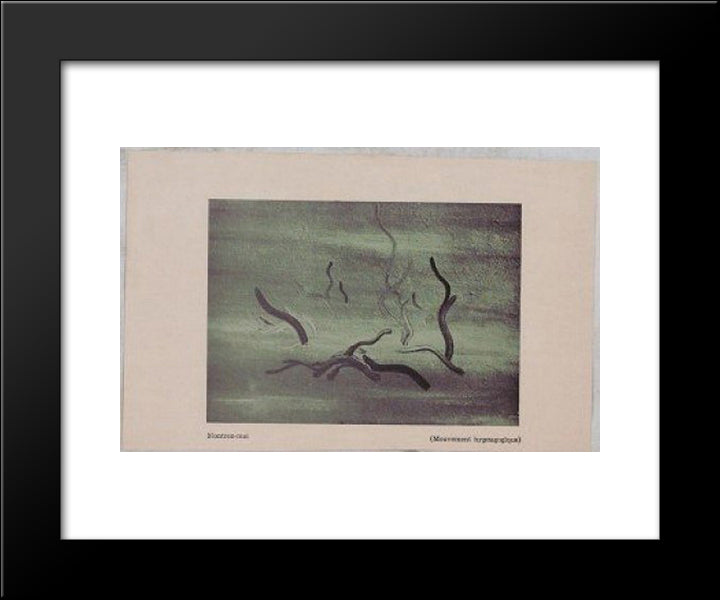 (Hypnagogic Movement) 20x24 Black Modern Wood Framed Art Print Poster by Trost, Dolfi