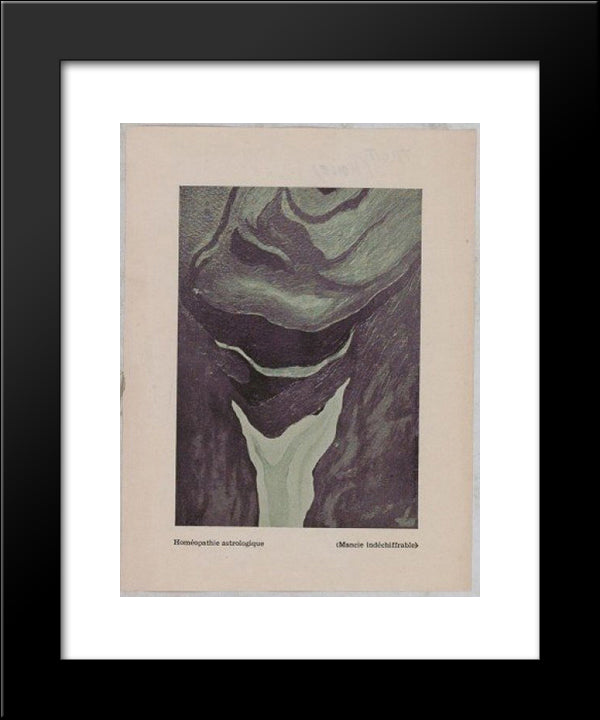 Astrological Homeopathy (Indecipherable Divination) 20x24 Black Modern Wood Framed Art Print Poster by Trost, Dolfi