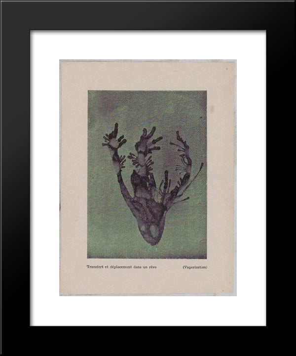 Transfer & Placement Into A Dream (Vaporization) 20x24 Black Modern Wood Framed Art Print Poster by Trost, Dolfi