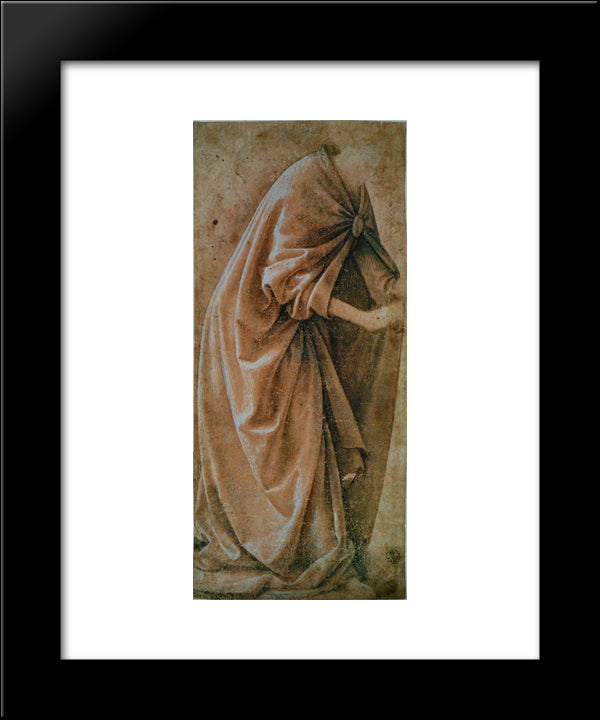 Study Of Garments 20x24 Black Modern Wood Framed Art Print Poster by Ghirlandaio, Domenico