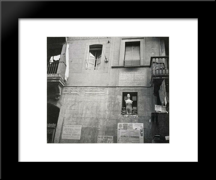 Barcelona 20x24 Black Modern Wood Framed Art Print Poster by Maar, Dora