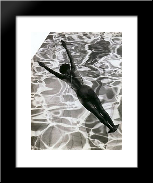 Eau 20x24 Black Modern Wood Framed Art Print Poster by Maar, Dora