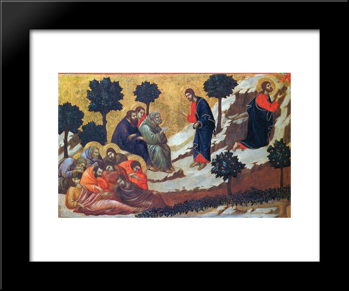 Agony In The Garden 20x24 Black Modern Wood Framed Art Print Poster by Duccio