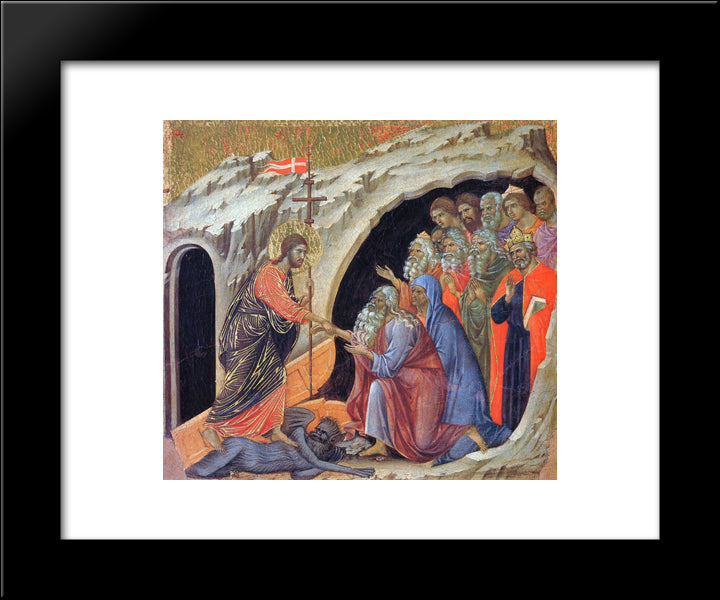 Descent Into Hell 20x24 Black Modern Wood Framed Art Print Poster by Duccio