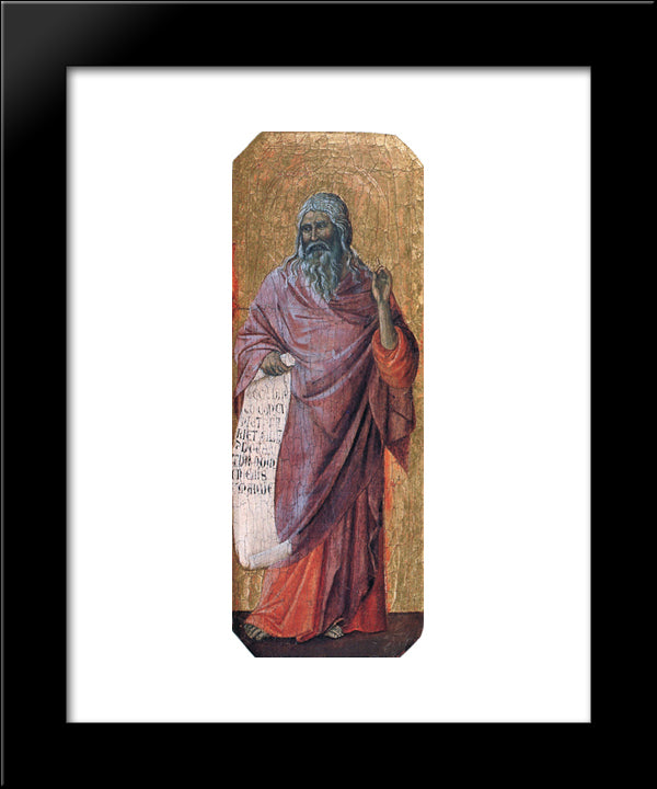 Prophets. Isaiah 20x24 Black Modern Wood Framed Art Print Poster by Duccio