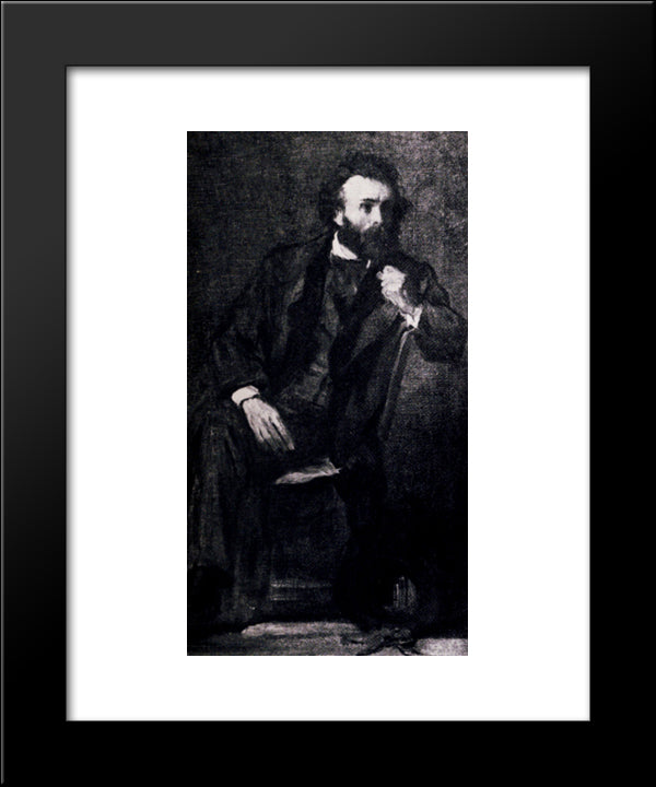 Gustave Moreau 20x24 Black Modern Wood Framed Art Print Poster by Degas, Edgar
