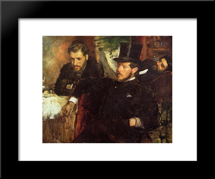 Jeantaud, Linet And Laine 20x24 Black Modern Wood Framed Art Print Poster by Degas, Edgar