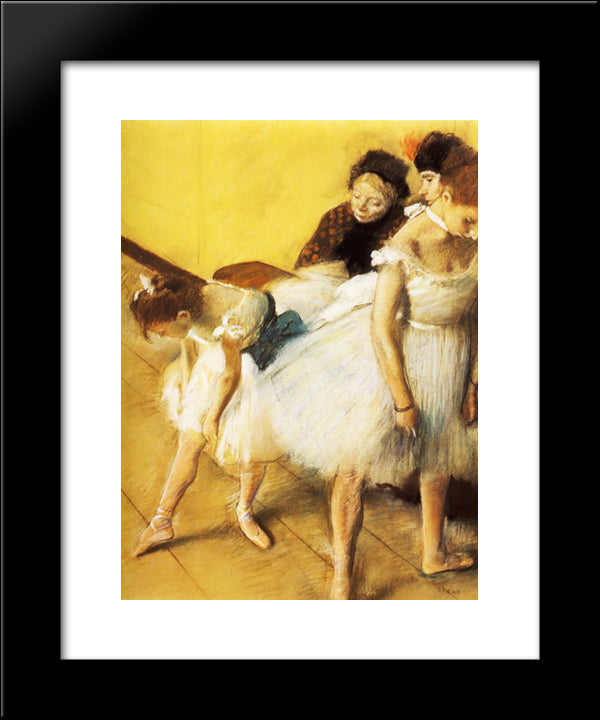 The Dancing Examination 20x24 Black Modern Wood Framed Art Print Poster by Degas, Edgar