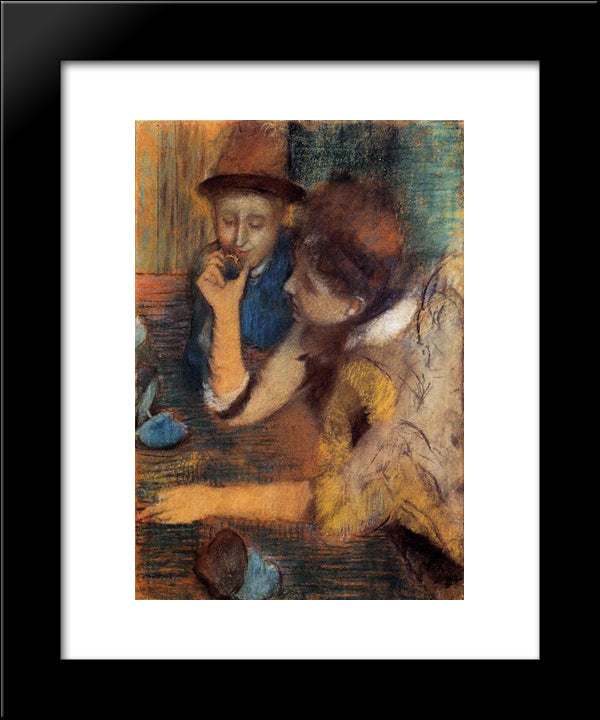 The Jewels 20x24 Black Modern Wood Framed Art Print Poster by Degas, Edgar