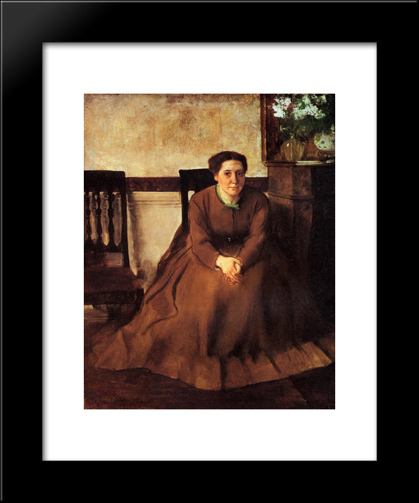 Victoria Duborg 20x24 Black Modern Wood Framed Art Print Poster by Degas, Edgar