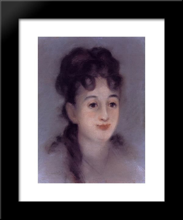 Eva Gonzales 20x24 Black Modern Wood Framed Art Print Poster by Manet, Edouard