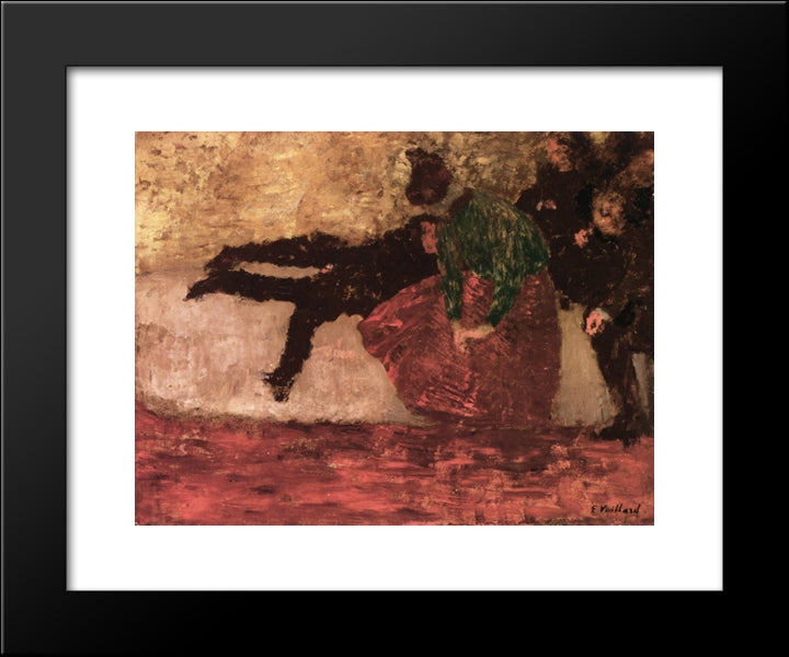 After The Ball 20x24 Black Modern Wood Framed Art Print Poster by Vuillard, Edouard