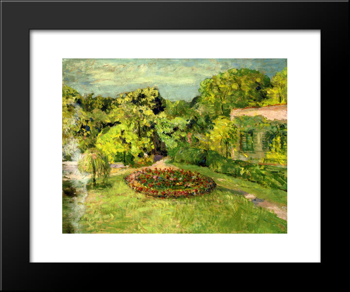 Massif Near The House 20x24 Black Modern Wood Framed Art Print Poster by Vuillard, Edouard
