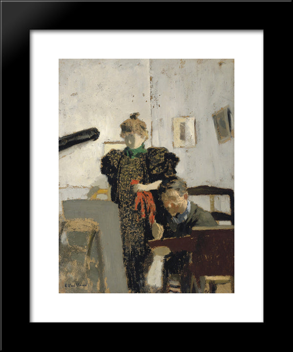 Valloton In Natanson 20x24 Black Modern Wood Framed Art Print Poster by Vuillard, Edouard