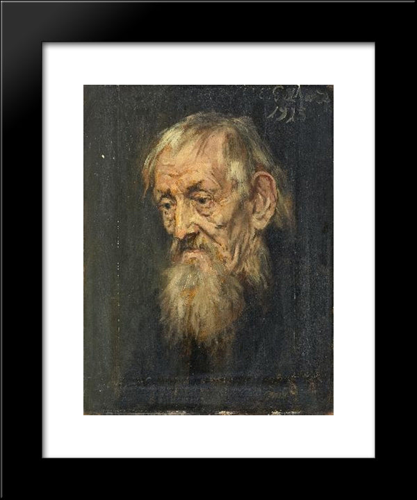 Portrait Of An Old Man 20x24 Black Modern Wood Framed Art Print Poster by Gebhardt, Eduard von