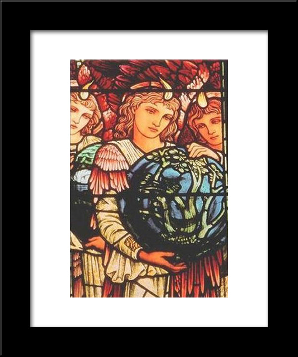 Angels Of Creation 20x24 Black Modern Wood Framed Art Print Poster by Burne Jones, Edward