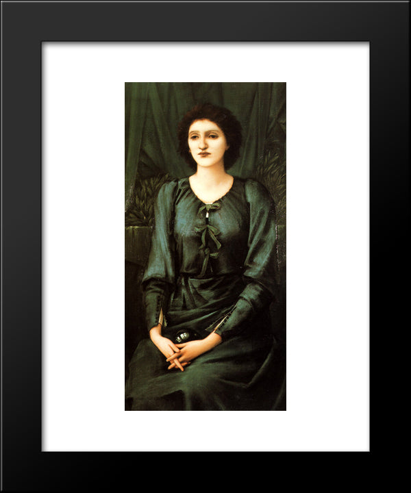 Baronne Deslandes 20x24 Black Modern Wood Framed Art Print Poster by Burne Jones, Edward