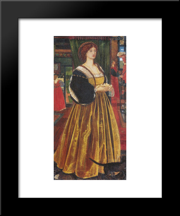 Clara Von Bork 20x24 Black Modern Wood Framed Art Print Poster by Burne Jones, Edward