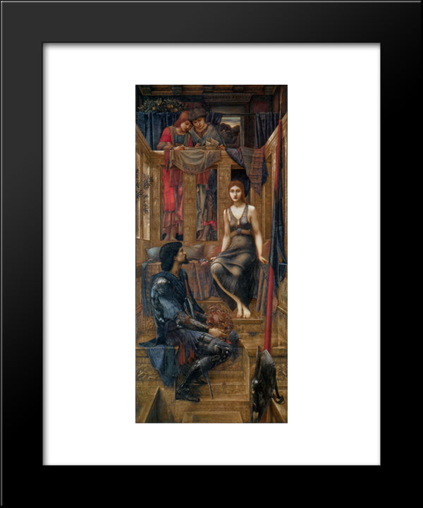 King Cophetua And The Beggar Maid 20x24 Black Modern Wood Framed Art Print Poster by Burne Jones, Edward