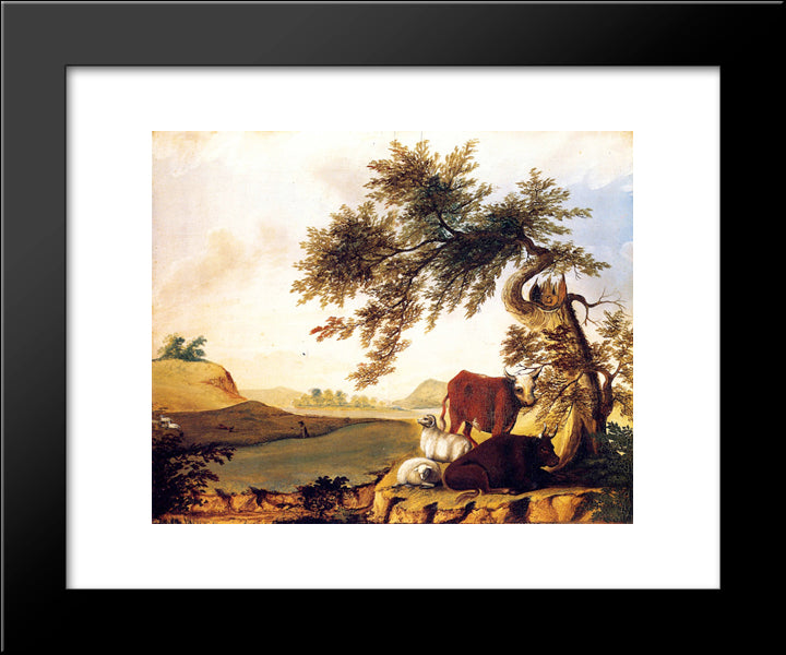 Landscape 20x24 Black Modern Wood Framed Art Print Poster by Hicks, Edward