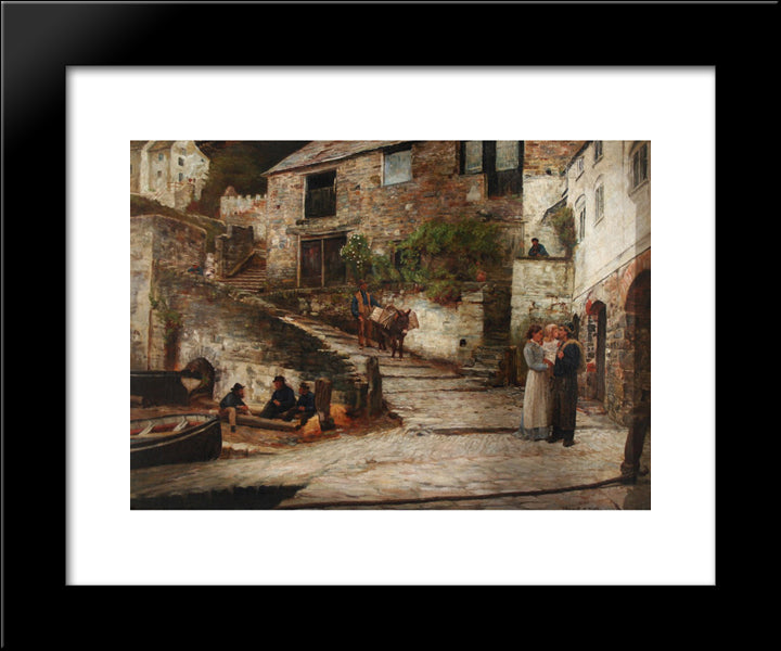Clovelly 20x24 Black Modern Wood Framed Art Print Poster by Taylor, Edward R.