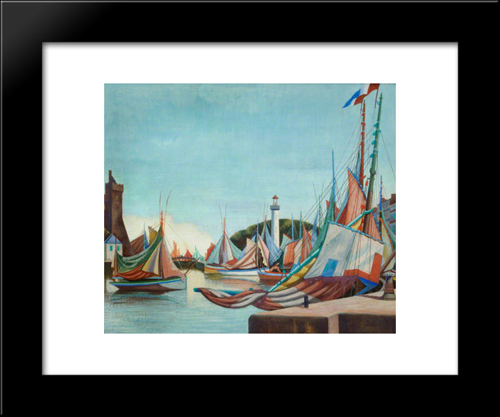 La Rochelle 20x24 Black Modern Wood Framed Art Print Poster by Wadsworth, Edward