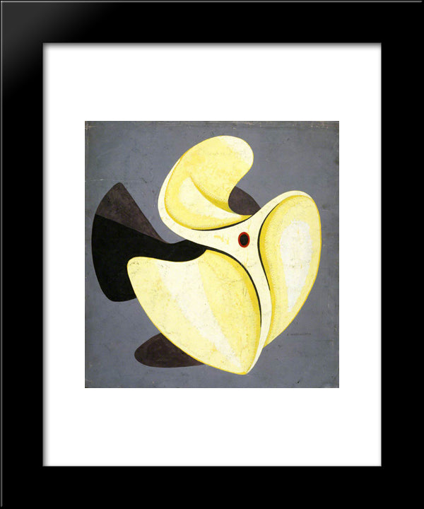 Marine Screw Propeller 20x24 Black Modern Wood Framed Art Print Poster by Wadsworth, Edward