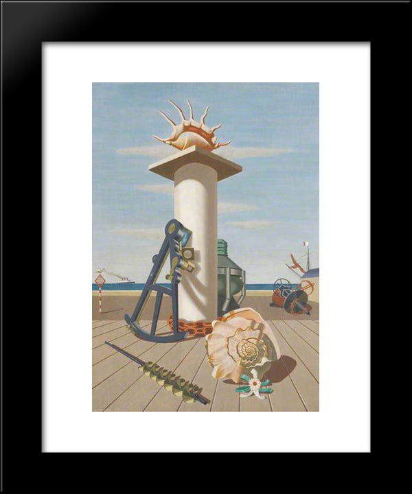 Offing 20x24 Black Modern Wood Framed Art Print Poster by Wadsworth, Edward