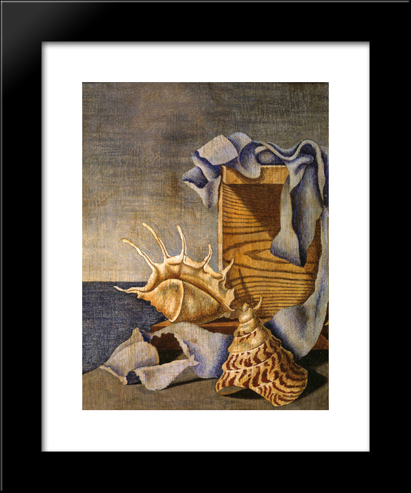 Still Life 20x24 Black Modern Wood Framed Art Print Poster by Wadsworth, Edward